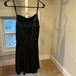 Urban outfitters ribbed black romper, size medium